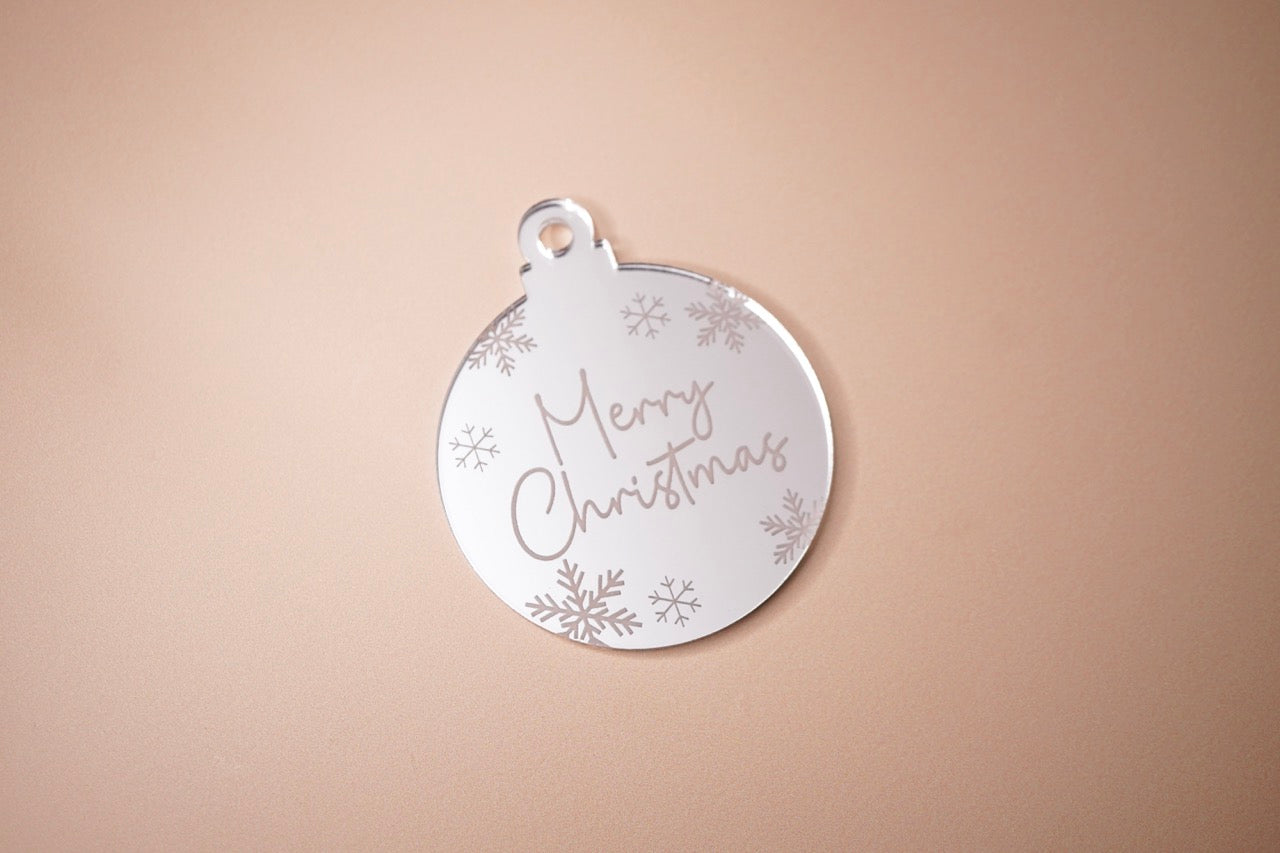 Merry Christmas Mini Baubles (3 or 6 pack)
