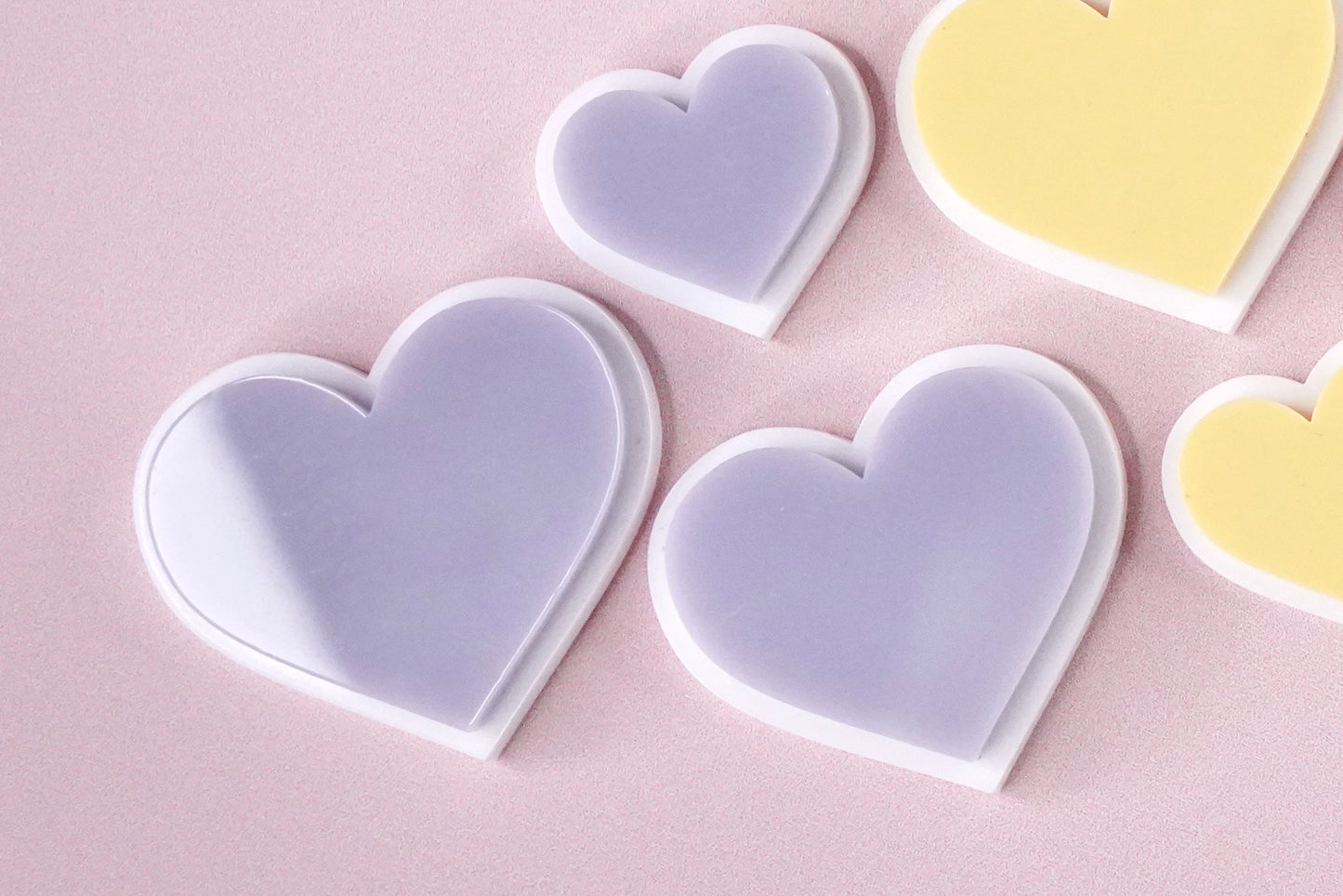 Heart Double Layer Mini Charms