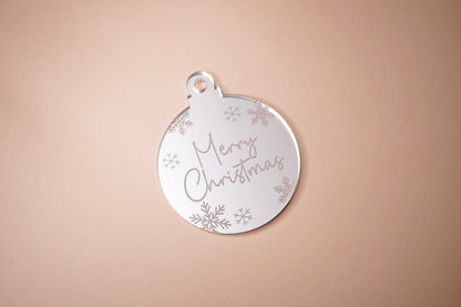 Merry Christmas Mini Baubles (3 or 6 pack)