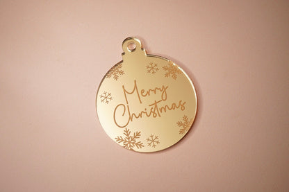 Merry Christmas Mini Baubles (3 or 6 pack)