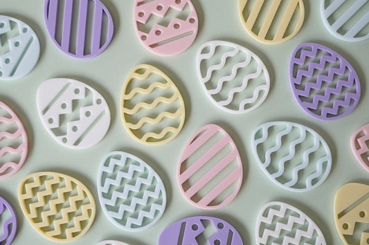 Easter Egg Charms (pack of 4 or 8)