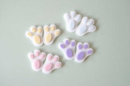 Bunny Feet Charms (pack of 4 or 8)