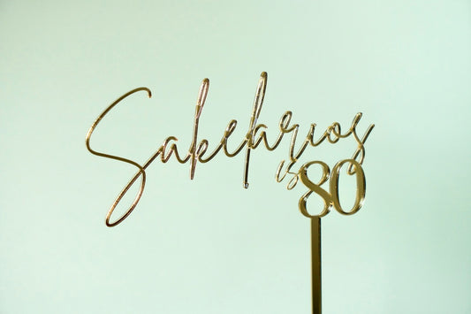 Name & Age Cake Topper/Fropper